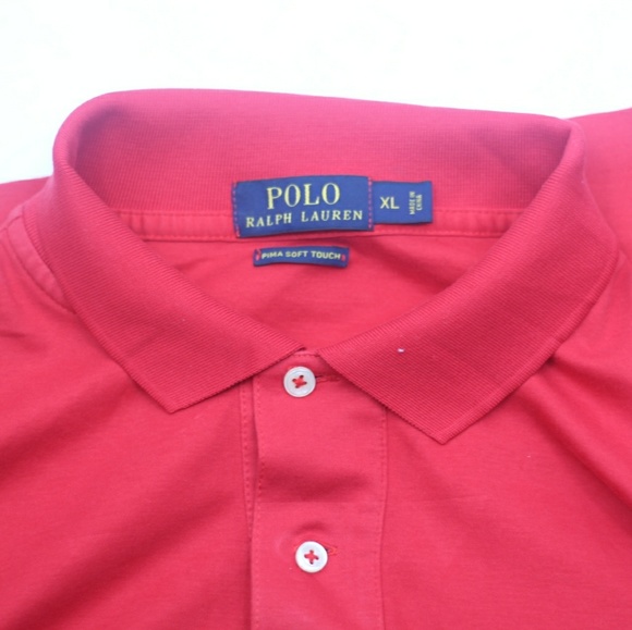 Men's red Polo Ralph Lauren shirt - Picture 3 of 3